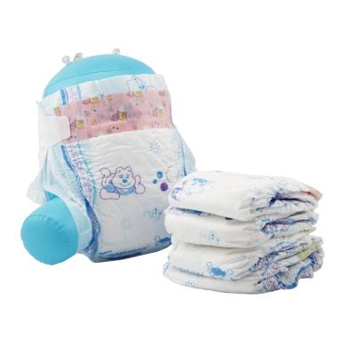 China Disposable Supersoft Newborn Baby Diapers Nappies Mixed Color for sale