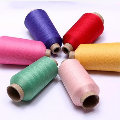 China Sustainable Dope Dyed 75/36/2 Used For Shoes Polyester Upper Stretch Top Yarn for sale