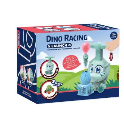 China Hot Selling Cute Educational Toys Amazon Dinosaur Balloon Launcher Car Toy Set for sale