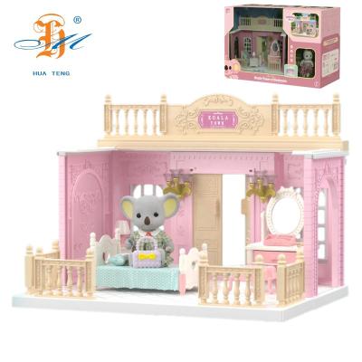 China DIY TOY Koala Bedroom Scenes DIY Dollhouse Pretend Play Toy Dollhouse For Girls Variety Of Scenes To Choose Girls Toy Gift Set for sale