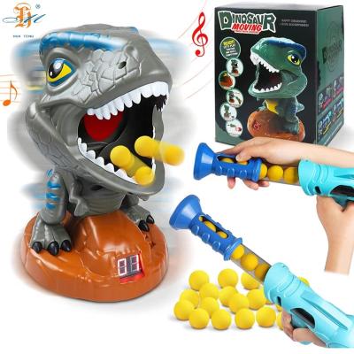 China Plastic Dinosaur Toy Guns with Bullets Shoot for Shooting Movable Kids Children Target Gun Toy Shooting Indoor Game for sale