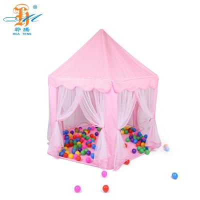 China Children's play fairy tale castle indoor outdoor play tent, perfect portable fun hexagon playhouse toys for sale