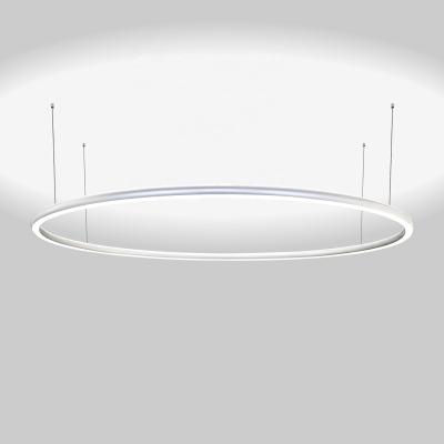 China Modern Accent Modern Architectural Linear Circular LED Circular Pendant Light With Up And Down Light With Ring Shape for sale