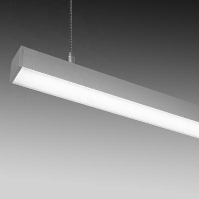 China Extrude aluminum housing slim linear pendant lighting/acrylic lens/CNC endcap China factory hot sale high CRI led pendant light,architectural linear lighting for sale