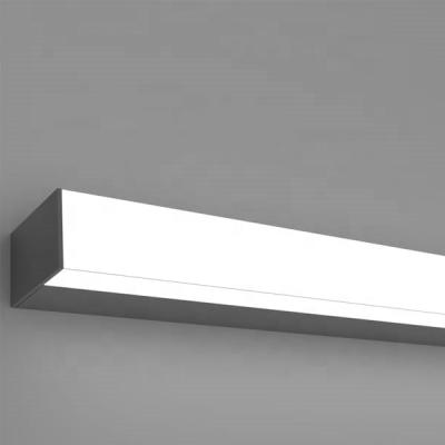 China High Brightness Surface Mounted Office Building Outdoor Linear Led Ceiling Light With Customized Length And Customized Shape for sale