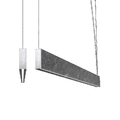 China Modern Design High End H Beam Modern Desk Aluminum Led Linear Pendant Light With Up Down Light With Acrylic Lens for sale