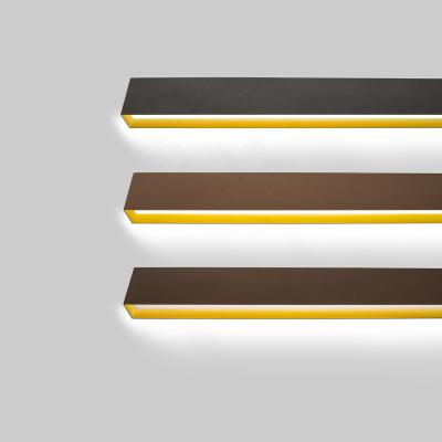 China New Linear Modern Design Dual Low Channel UGR Finish Customize Indoor Length LED Wall Light With Dali Dimming With 0-10v Dimming for sale