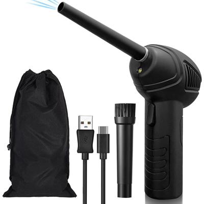 China Universal 6000 MHA USB Power Full Fan Air Duster Brushless Cordless Computer Gun Motor Cleaning Cleaner For Computer Keyboard Host for sale