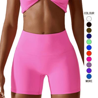 China Fitness Yoga Wear Waist Seamless Border Quick Dry Naked Feeling High Yoga Shorts Black Girls In Yoga Shorts for sale