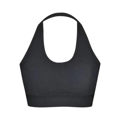 China Seamless Women's Yoga Bra Sports Backless Gym Clothing Fitness Yoga Bra Tops for sale