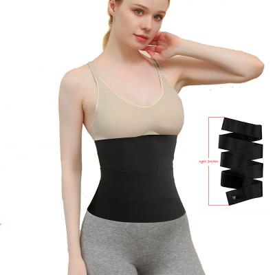 China Daily Life+Sports Elastic Waist Band Belly Trimmer Belt Wrap High Quality Nylon Waist Trainer 3/4/5 Meter Bodyshapers For Women for sale