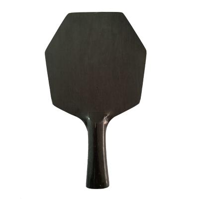 China Wood latest high quality long handle hexagonal fiber ladies carbon fiber integrated ping pong rackets for sale for sale