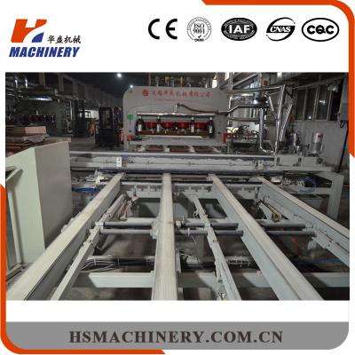 China Floor Board.MDF Laminate.HDF Laminated Automatic Short Cycle Lamination Production Line Machinery for sale