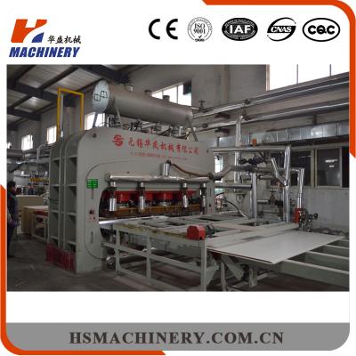 China Hot Press 6'X9 2200T Laminated Automatic MDF Board Hot Press Production Line for sale