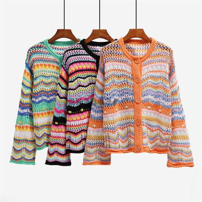 China QUICK DRY Sweaters Women Knitted Cardigan Jacket Summer Cardigan for sale