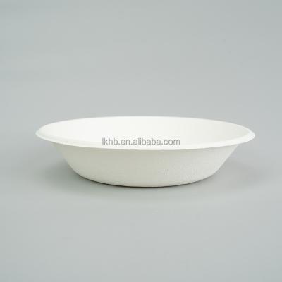 China Biodegradable Compostable Within 90 Days Paper Pulp Sugarcane Bagasse Fruit Salad Biodegradable Disposable Microwavable Soup Bowl for sale