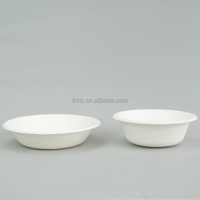 China Biodegradable Compostable Within 90 Days Food Grade Sugarcane Bagasse Round Biodegradable Disposable Bowl for sale