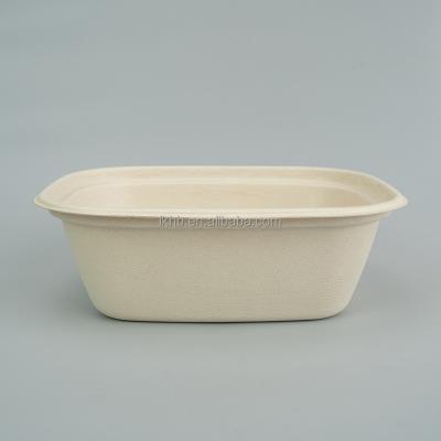 China Compostable Biodegradable Within 90 Days Heavy Duty Bagasse Food Pulp Party BBQ Disposable Serving Tray for sale