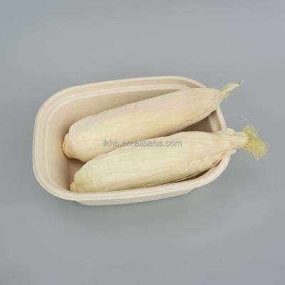 China Compostable Biodegradable Within 90 Days Disposable White Square Paper Pulp Bowl Sugar Cane Pulp Salad Box Bagasse Bowl for sale