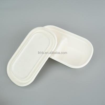 China Compostable Biodegradable Within 90 Day Lunch Box Disposable Biodegradable Take Out Pulp Degradable Bio Food Takeout Box for sale