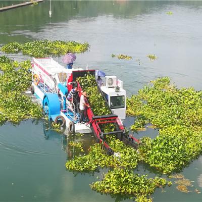 China 1.2m Depth Lawn Mower Cut Deck Weed Harvester Underwater Aquatic Plant Cutter Boat for sale