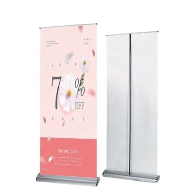 China Wholesale Outdoor AD Pull Up Roll 50cm Retractable Stand Roll Up Banner for sale