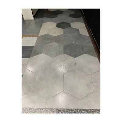 China Rustic Tiles Wholesale Pure Color Floor Tiles Matt Surface Hexagon Tile Living Room Wall Tiles for sale