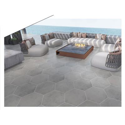 China Cheap rustic tiles china living room wall tiles kitchen decoration floor tiles white color hexagon tile for sale