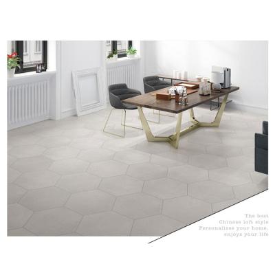 China Best Selling Matt Surface Hexagon Tile Rustic Decoration Ceramic Tile Home Color Pure Tiles for sale