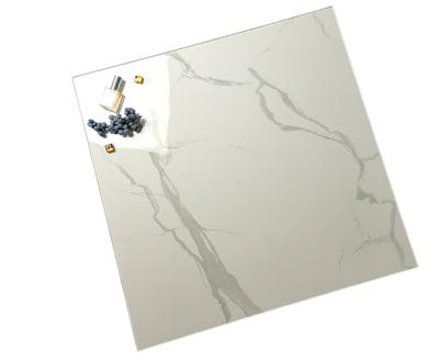 China Very smooth high quality bright white ceramic tile glazed polished floor tiles porcelain glazed floor tile for sale