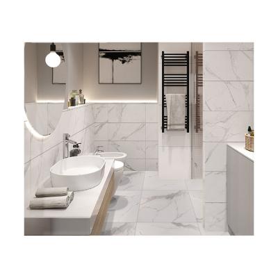 China Very Smooth China Made White Kitchen Ceramic Wall Tile Matt Marble Floor Tiles White Polished Glazed Floor Tile for sale