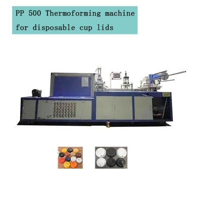 Китай Использованная автоматическая пластиковая кружка термоформирующая машина одноразовая машина для крышки кружки для домашних животных продается