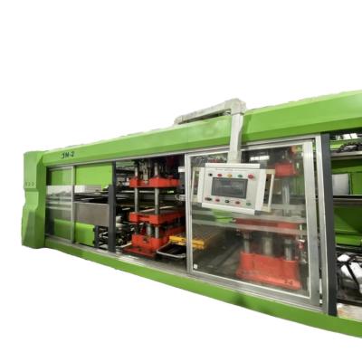 China Second-hand fully automatic positive and negative pressure forming, cutting and stacking plastic thermoforming machine for sale