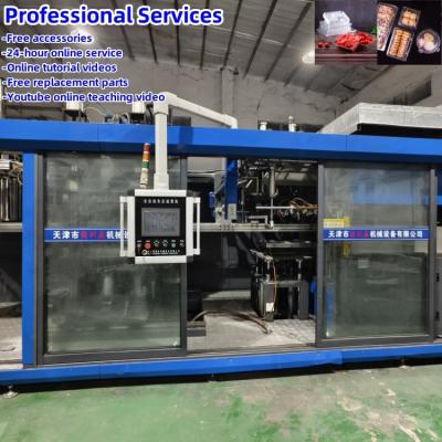 China Used fast food box thermoforming machines plastic egg tray making machine automatic plastic vacuum forming machines zu verkaufen