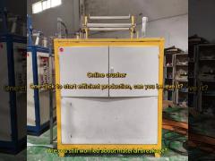 Plastic recycling crusher with simple operation and one-button start