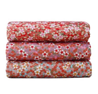 China Floral Fabric Printed Sewing Quilting Cotton Fabrics Shrink-Resistant Fabric for sale