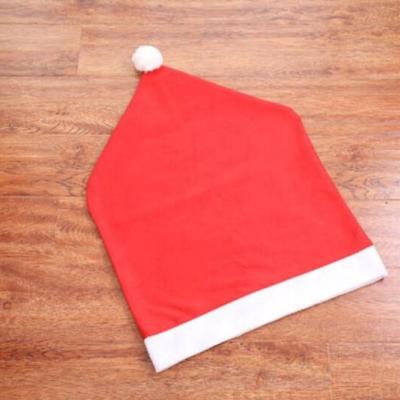 China Cheapest Red Felt Fabric Christmas Chair Cover For Christmas Home Decoration for sale