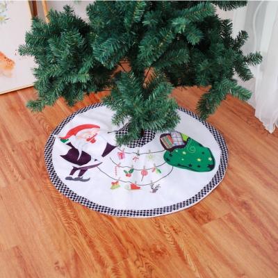 China Customized Environmental Friendly Size Indoor Decoration Christmas Tree Skirt for sale