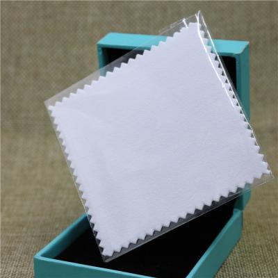 China Sustainable OEM Custom Printed Jewelry Big Silver Polishing Cloth for sale