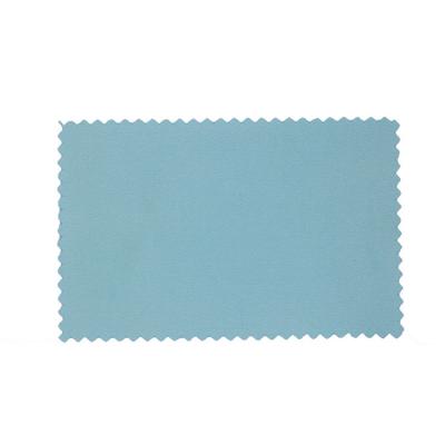 China Microfiber Jewelry Polishing Cloth 10 x 6.5 cm Logo Printed Microfiber Suede Silver for sale