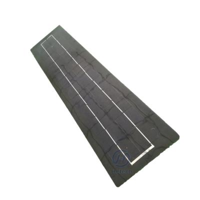 China Caravan Black Solar Panels 10w 12v Flexible Narrow Solar Panel Customized for sale