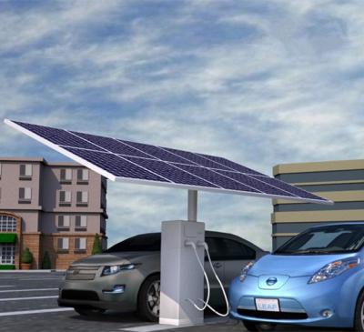 China Solar Home Aluminum Parking Lot With Charging Pile For Car Parking for sale