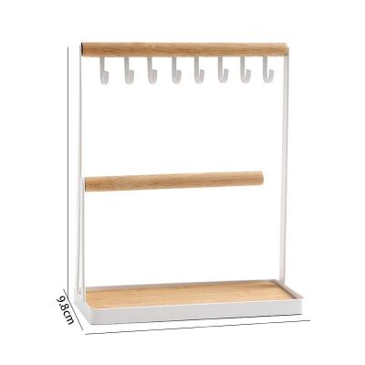 China Simple viable OGJ3 layer necklace home office earrings finishing multi-layer storage jewelry box holder for sale