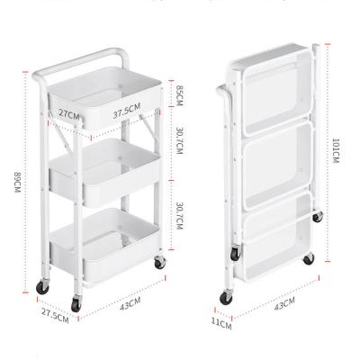 China Simple and Modern Unique Design Hot Selling Storage Shelf Trolley Rack Rack Shelf Storage Cart Shelf/Trolley with Storage and Wheels for sale