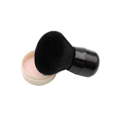 China Portable Single Smudge Brush Makeup Brush Black Nylon Stiffens Cosmetic Tool for sale