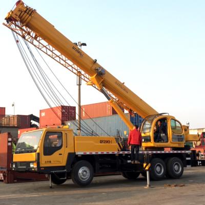 China TRUCK CRANE New hydraulic telescopic boom QY25KD QY25K5-I 5 sections 25 ton truck mobile crane for sale