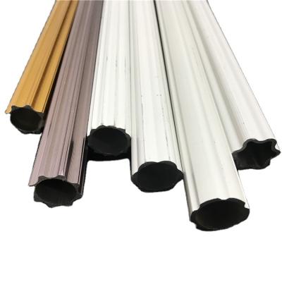 China Window Metal Aluminum Pole Sale Color Tube For Iron Rods Luxury Curtain Rods for sale