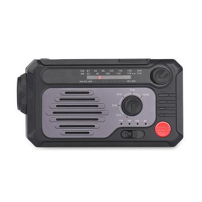 China Bluetooth V5.0 Multifunctional Waterproof Solar Emergency Weather Portable Crank Radio with SOS Alarm/LED Flashlight for sale