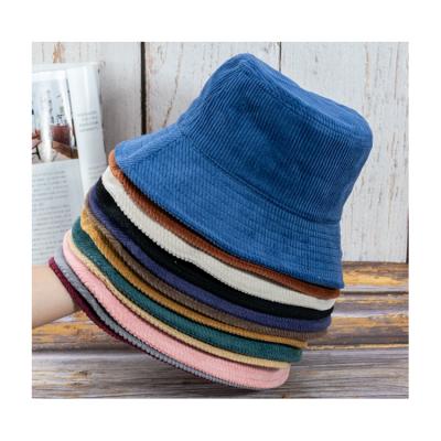 China 2021 Popular Fashion Bucket Hat Design Your Own Custom Simple Bucket Hat Wholesale Embroidered Corduroy Bucket Hat for sale