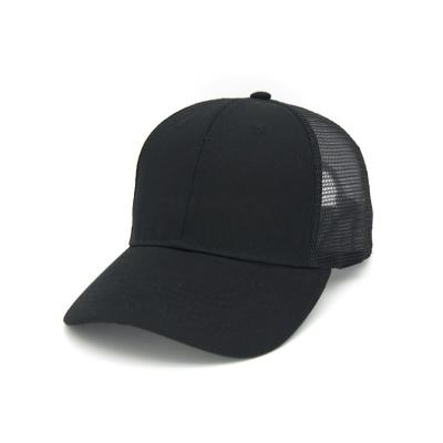 China Wholesale Custom White Mesh Cap Embroidery Patch Mesh Black Trucker Hats COMMON for sale